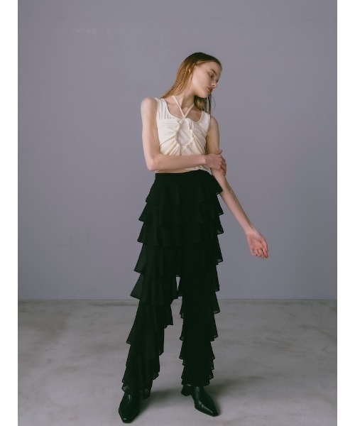 sahara（サハラ）の「Tiered Pants（その他パンツ・レディース・ブラウン/ブルー系その他/ブラック・FREE）」の12枚目の写真