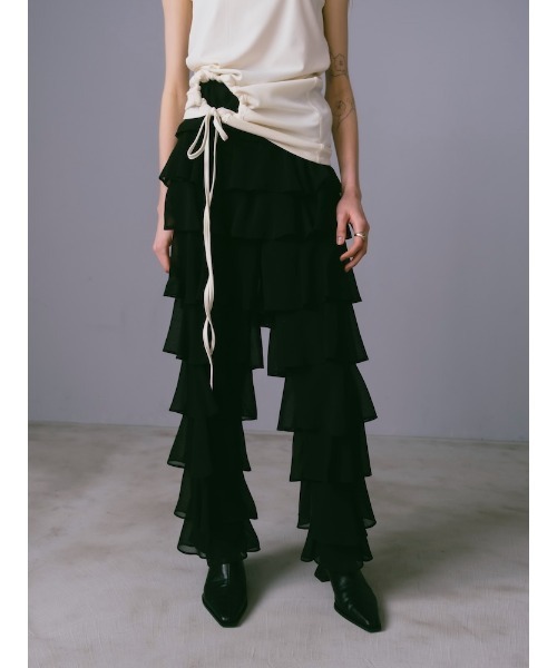 sahara（サハラ）の「Tiered Pants（その他パンツ・レディース・ブラウン/ブルー系その他/ブラック・FREE）」の14枚目の写真