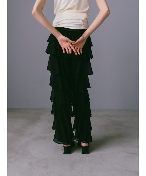 sahara（サハラ）の「Tiered Pants（その他パンツ・レディース・ブラウン/ブルー系その他/ブラック・FREE）」の16枚目の写真