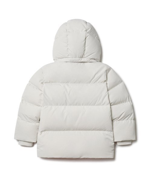 MUSINSA STANDARD KIDS（ムシンサスタンダードキッズ）の「フードパーカーダウンプファーショートパディングジャケット [ダスティクリーム]（ブルゾン・レディース・その他・100/110/120/130/140/150/160）」の4枚目の写真