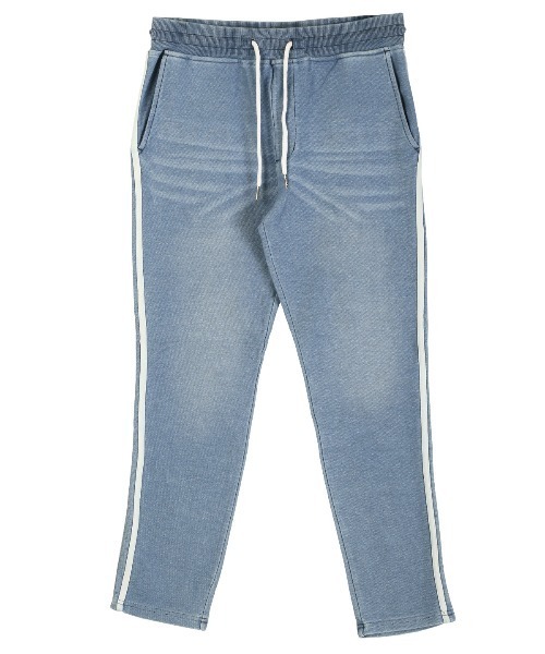 LUXSTYLE（ラグスタイル）の「インディゴ裏毛スウェットパンツ（デニムパンツ・メンズ・インディゴブルー/ブルー系その他2/ブルー/ブルー系その他・3L/M/L/XL/4L/5L）」の12枚目の写真