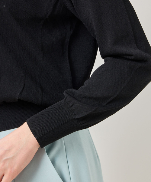 NARACAMICIE（ナラカミーチェ）の「【NARACAMICIE】Tバークルーネックカーディガン（カーディガン/ボレロ・レディース・オレンジ/ブラック/ブルー/ホワイト・XL/M）」の10枚目の写真