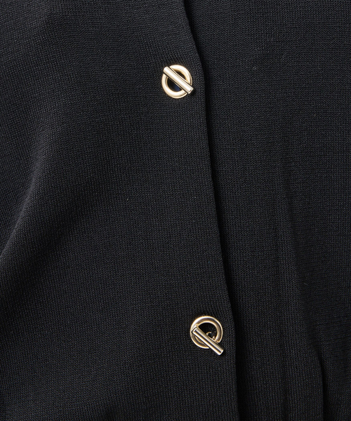 NARACAMICIE（ナラカミーチェ）の「【NARACAMICIE】Tバークルーネックカーディガン（カーディガン/ボレロ・レディース・オレンジ/ブラック/ブルー/ホワイト・XL/M）」の12枚目の写真