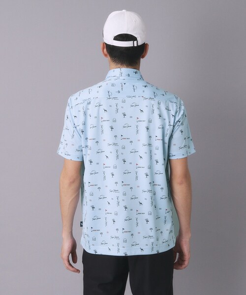 adabat(アダバット)の「【ADABAT NAVY】吸水速乾/UVカット サルーキサマーロゴプリント半袖ポロシャツ(ポロシャツ・メンズ・ホワイト系1/ネイビー系/ブルー系・46/52/50/48)」の15枚目の写真
