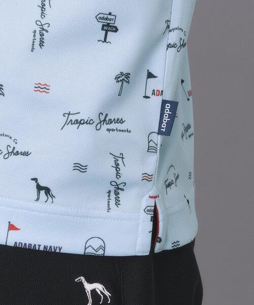 adabat(アダバット)の「【ADABAT NAVY】吸水速乾/UVカット サルーキサマーロゴプリント半袖ポロシャツ(ポロシャツ・メンズ・ホワイト系1/ネイビー系/ブルー系・46/52/50/48)」の19枚目の写真