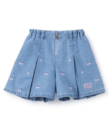 mezzo piano（メゾピアノ）の「ちび刺しゅうフロントZIP　タックキュロットスカート（その他パンツ）」