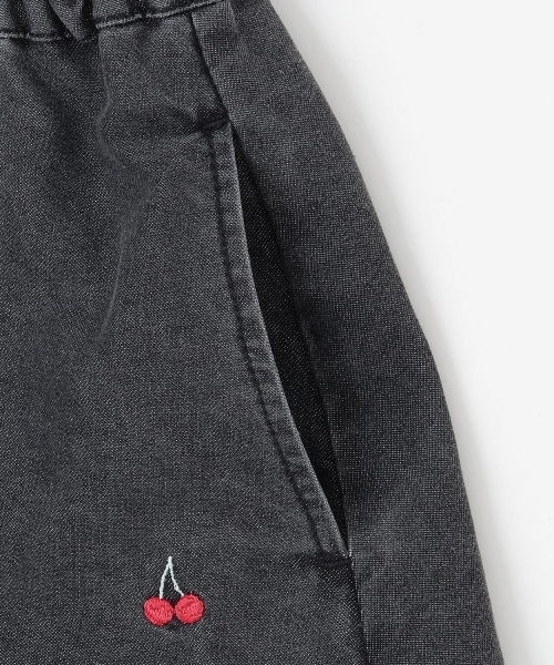 mezzo piano(メゾピアノ)の「ちび刺しゅうフロントZIP タックキュロットスカート(その他パンツ・キッズ・サックスブルー/グレー・140cm/130cm/120cm/110cm)」の9枚目の写真