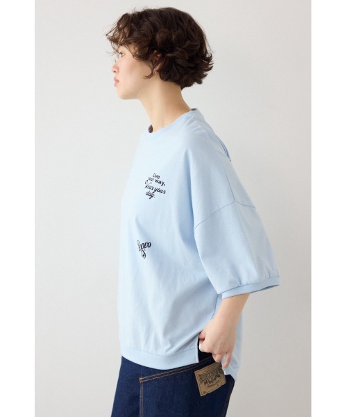 RODEO CROWNS WIDE BOWL(ロデオクラウンズワイドボウル)の「発泡マルチロゴビッグトップス(Tシャツ/カットソー・レディース・ブラック/サックスブルー/オフホワイト・FREE)」の19枚目の写真