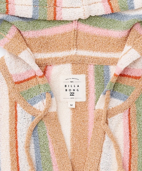 BILLABONG（ビラボン）の「BILLABONG/ビラボン 前ボタン パーカー 水陸両用 塩素対応 セットアップ対応 BG013614 UT（パーカー・レディース・ブラック×ホワイト/ブルー系/ストーン・M）」の8枚目の写真