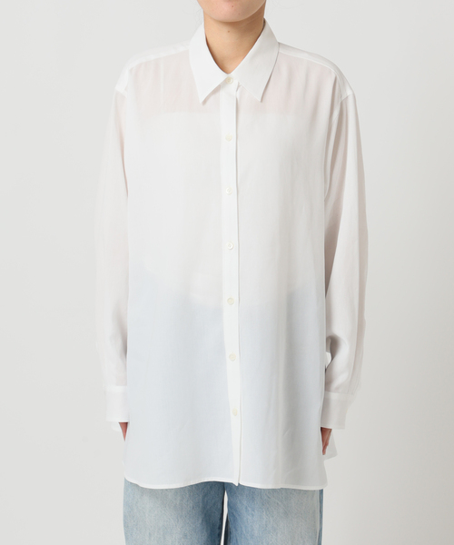 plage（プラージュ）の「Back open シャツ（シャツ/ブラウス・レディース・ライトグレー/ホワイト・FREE）」の20枚目の写真