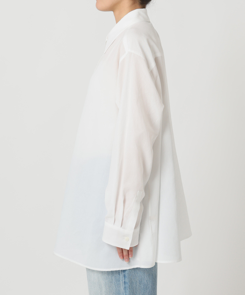 plage（プラージュ）の「Back open シャツ（シャツ/ブラウス・レディース・ライトグレー/ホワイト・FREE）」の21枚目の写真