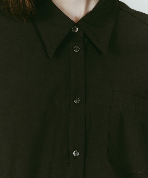 Knuth Marf（クヌースマーフ）の「design overshirt（Tシャツ/カットソー・レディース・ホワイト/オリーブ・FREE）」の20枚目の写真