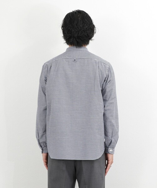 DANTON（ダントン）の「【DANTON】オックスフォード バンドカラーシャツ 長袖 26SS（DT-B0280OXP）（シャツ/ブラウス・メンズ・ネイビー・38/40/42/44）」の15枚目の写真