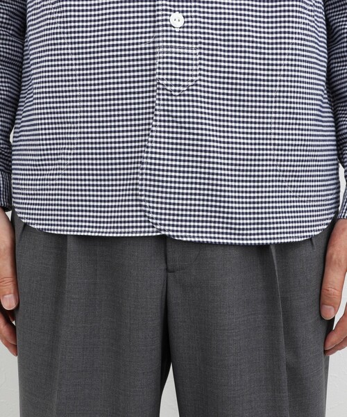 DANTON（ダントン）の「【DANTON】オックスフォード バンドカラーシャツ 長袖 26SS（DT-B0280OXP）（シャツ/ブラウス・メンズ・ネイビー・38/40/42/44）」の19枚目の写真