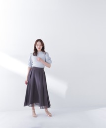 NATURAL BEAUTY BASIC | ◇楊柳シアーフレアスカート(スカート)