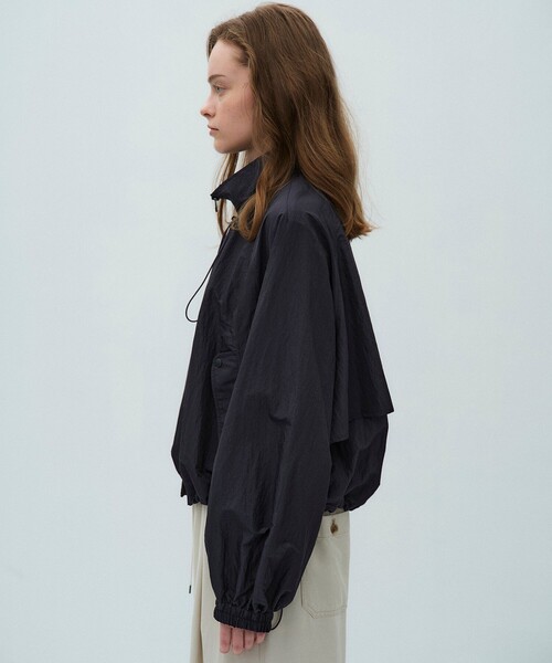 PUBLIC TOKYO(パブリックトウキョウ)の「【2026春新作】AiRON スタンドシェルジャケット*エアロンシリーズ*シアーブルゾン(ブルゾン・レディース・ネイビー/ホワイト・FREE)」の10枚目の写真