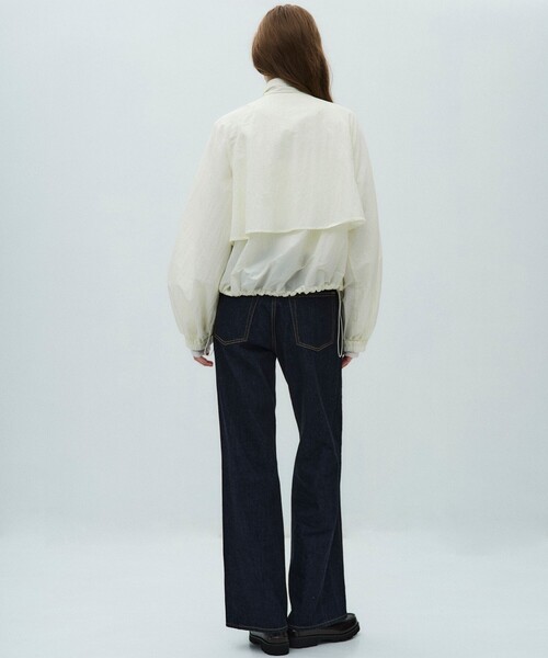 PUBLIC TOKYO(パブリックトウキョウ)の「【2026春新作】AiRON スタンドシェルジャケット*エアロンシリーズ*シアーブルゾン(ブルゾン・レディース・ネイビー/ホワイト・FREE)」の18枚目の写真