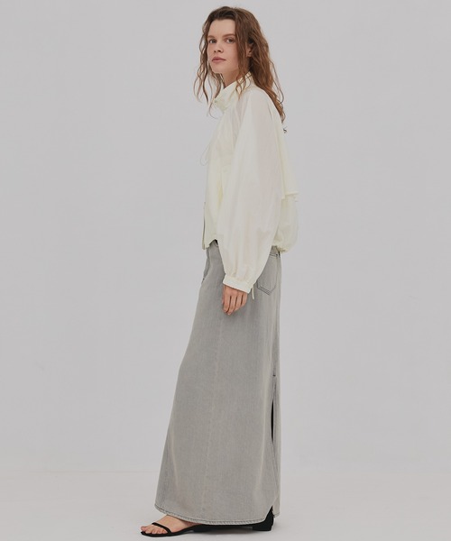 PUBLIC TOKYO(パブリックトウキョウ)の「【2026春新作】AiRON スタンドシェルジャケット*エアロンシリーズ*シアーブルゾン(ブルゾン・レディース・ネイビー/ホワイト・FREE)」の20枚目の写真