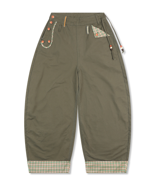 RuNaKi'Hu'(ルナキフ)の「WXP085 シアワセチェック配色バルーンパンツ (カーキ)(その他パンツ・レディース・その他・1/2/3)」の4枚目の写真