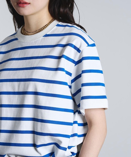 ROSE BUD(ローズバッド)の「(mag.by c)STRIPE H/S MINI CUT DRESS(ワンピース・レディース・ホワイト/ブラック・ONE SIZE)」の12枚目の写真