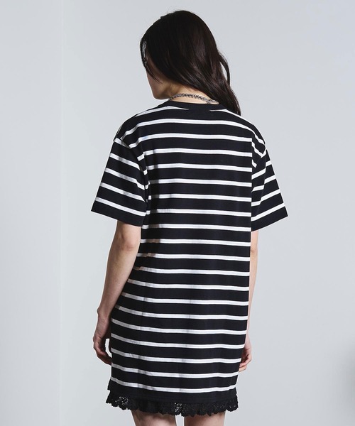 ROSE BUD(ローズバッド)の「(mag.by c)STRIPE H/S MINI CUT DRESS(ワンピース・レディース・ホワイト/ブラック・ONE SIZE)」の16枚目の写真