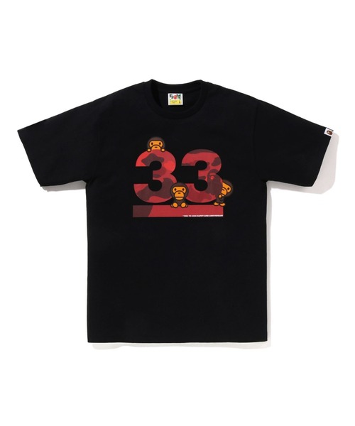 A BATHING APE（アベイシングエイプ）の「A BATHING APE 33RD ANNIV. BABY MILO TEE（Tシャツ/カットソー・メンズ・ホワイト×レッド/ブラック×ブルー/ブラック×レッド/ホワイト×ネイビー・LARGE/MEDIUM/X-LARGE/XX-LARGE/XXX-LARGE/SMALL）」の4枚目の写真