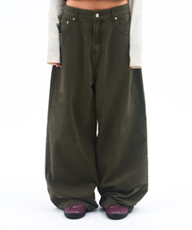 OVERFIT COTTON PANTS KHAKI