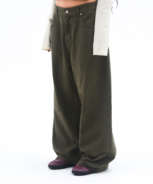 AMESWORLDWIDE（アメスワールドワイド）の「OVERFIT COTTON PANTS KHAKI（その他パンツ・レディース・その他・LARGE/SMALL/MEDIUM）」の15枚目の写真