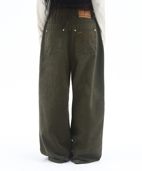 AMESWORLDWIDE（アメスワールドワイド）の「OVERFIT COTTON PANTS KHAKI（その他パンツ・レディース・その他・LARGE/SMALL/MEDIUM）」の17枚目の写真