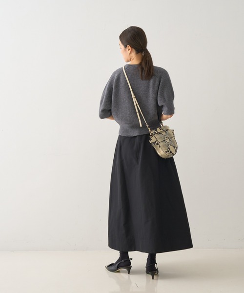 DESIGNWORKS（デザインワークス）の「タックツイルフレアスカート（スカート・レディース・ダークオレンジ・38/36）」の5枚目の写真