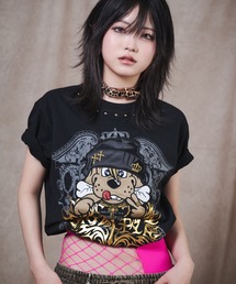 GALFY】バチバチピアスTee / 【ガルフィー】バチバチピアス半袖Tシャツ