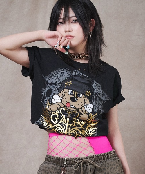 GALFY（ガルフィー）の「【GALFY/ガルフィー】爆アゲ↑↑ギラＴシャツ（Tシャツ/カットソー・メンズ・ホワイト/ブラック/スミクロ・XL/L/M）」の19枚目の写真