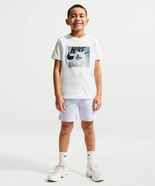 NIKE(ナイキ)の「ナイキ スポーツウェア ジュニア Tシャツ / Nike Sportswear Big Kids' T-Shirt IO1977-100 White(Tシャツ/カットソー・キッズ・ホワイト・150/130/160/140)」の8枚目の写真