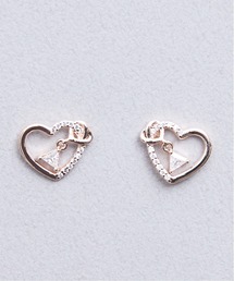 Zoule ゾーラ:”New me”シリーズ hearts ハート ビジュー ピアス