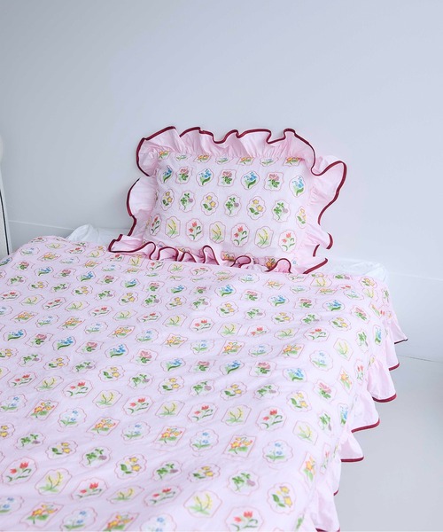 Casselini HOME(キャセリーニ ホーム)フラワー布団カバー（寝具