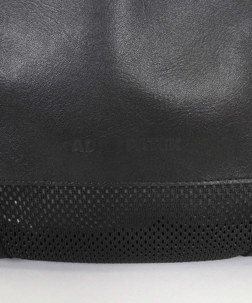 ADAM PATEK(アダムパテック)の「ADAMPATEK/leather trimmed mesh 2way big tote bag /レザーxメッシュ2wayビッグトートバッグ(トートバッグ・メンズ・ブラック・FREE)」の18枚目の写真