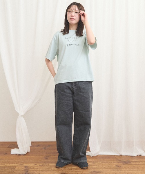 fig Ｌondon（フィグロンドン）の「something good Tshirt（Tシャツ/カットソー・レディース・ブルー/ダークブラウン・FREE）」の20枚目の写真