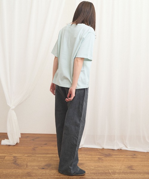 fig Ｌondon（フィグロンドン）の「something good Tshirt（Tシャツ/カットソー・レディース・ブルー/ダークブラウン・FREE）」の22枚目の写真