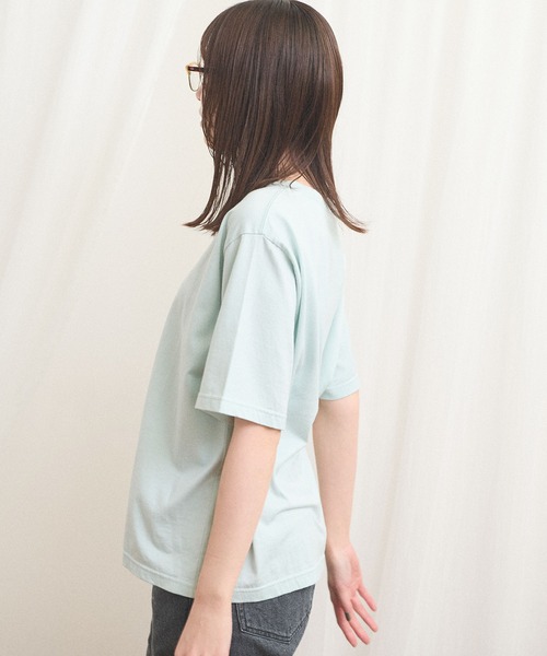 fig Ｌondon（フィグロンドン）の「something good Tshirt（Tシャツ/カットソー・レディース・ブルー/ダークブラウン・FREE）」の11枚目の写真