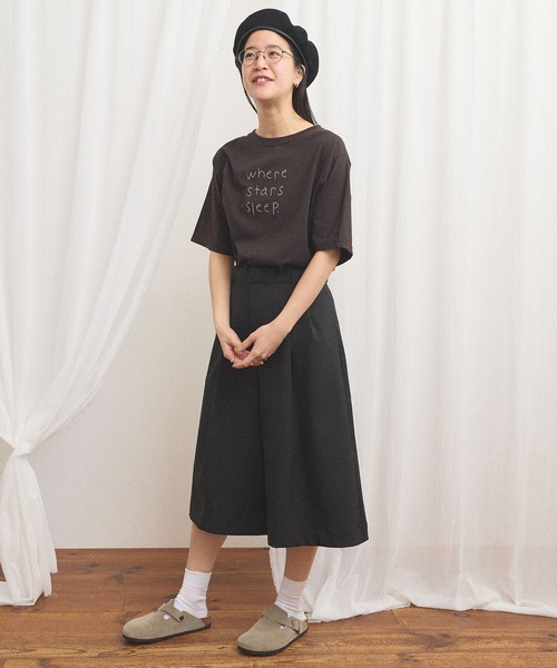 fig Ｌondon（フィグロンドン）の「something good Tshirt（Tシャツ/カットソー・レディース・ブルー/ダークブラウン・FREE）」の14枚目の写真