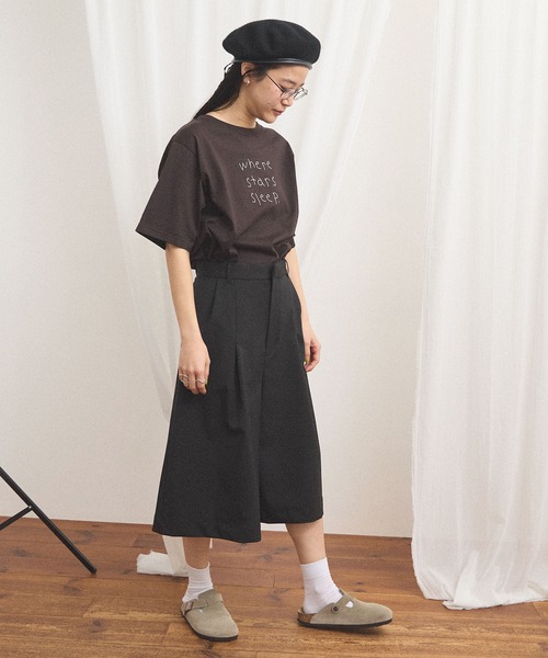 fig Ｌondon（フィグロンドン）の「something good Tshirt（Tシャツ/カットソー・レディース・ブルー/ダークブラウン・FREE）」の19枚目の写真