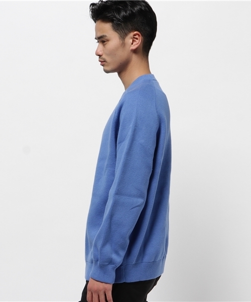 WHO'S WHO gallery(フーズフーギャラリー)の「【TABLE TALK】Huge Crew Knit(ニット/セーター・メンズ・グレー/ベージュ/グリーン/ブルー/パープル・FREE)」の12枚目の写真