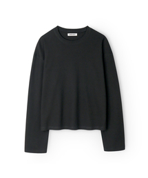 INDUST（インダスト）の「クロップサーマルワッフルロングスリーブTシャツ_3COLOR（Tシャツ/カットソー）」