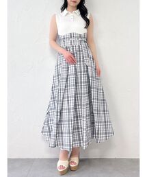 dazzlin（ダズリン）の「シャツカラーノースリコルセットワンピース（ワンピース）」