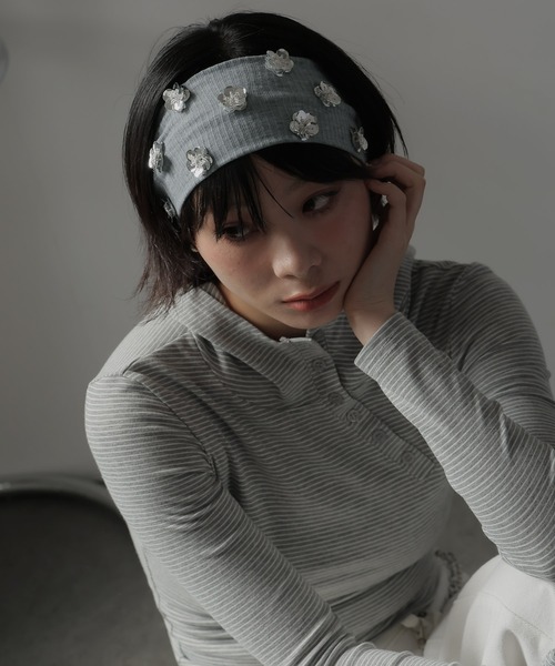 Ulysses(ユリシス)の「ヘアバンド(ヘアバンド・レディース・グレー・F)」の4枚目の写真