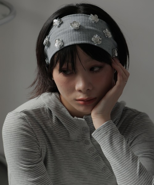 Ulysses(ユリシス)の「ヘアバンド(ヘアバンド・レディース・グレー・F)」の5枚目の写真
