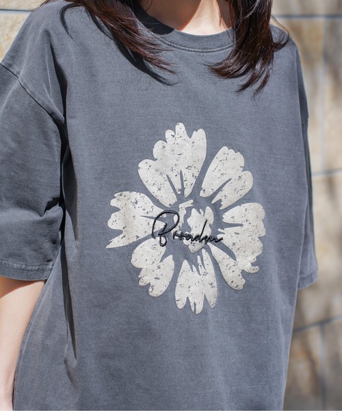 ATELANE（アテレーン）の「ATELANE / ピグメント/刺繍/Tシャツ/アソート（Tシャツ/カットソー・メンズ・ブラック/オフホワイト・X-LARGE/LARGE/MEDIUM）」の2枚目の写真