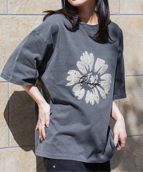 ATELANE（アテレーン）の「ATELANE / ピグメント/刺繍/Tシャツ/アソート（Tシャツ/カットソー・メンズ・ブラック/オフホワイト・X-LARGE/LARGE/MEDIUM）」の9枚目の写真