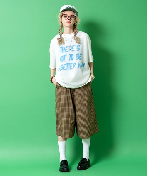 a.p.o.v.（エーピーオービー）の「a.p.o.v. マルチカラーチェック柄コットンバギーハーフパンツ（その他パンツ・メンズ・ネイビー/カーキ/ワイン・ONESIZE）」の7枚目の写真