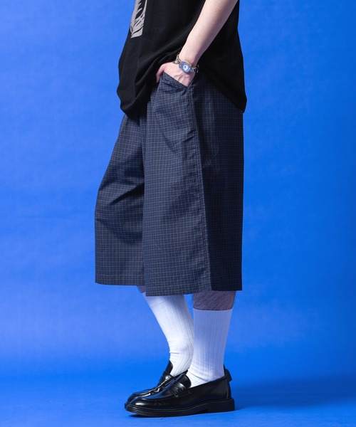 a.p.o.v.（エーピーオービー）の「a.p.o.v. マルチカラーチェック柄コットンバギーハーフパンツ（その他パンツ・メンズ・ネイビー/カーキ/ワイン・ONESIZE）」の8枚目の写真